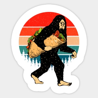 Bigfoot Taco Sticker